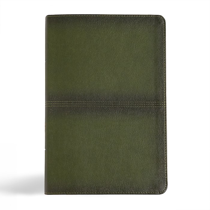 {=CSB Men's Daily Bible-Olive LeatherTouch Indexed}