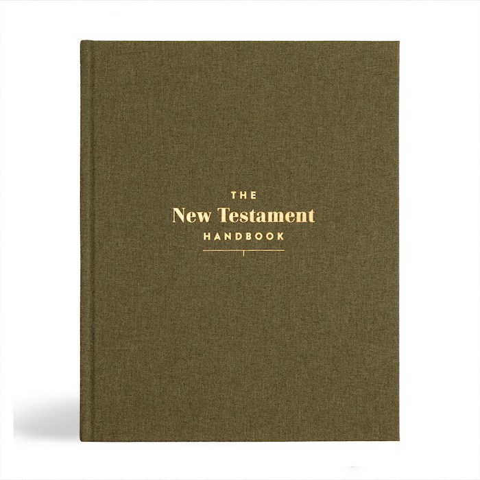 {=The New Testament Handbook-Sage Cloth Over Board}