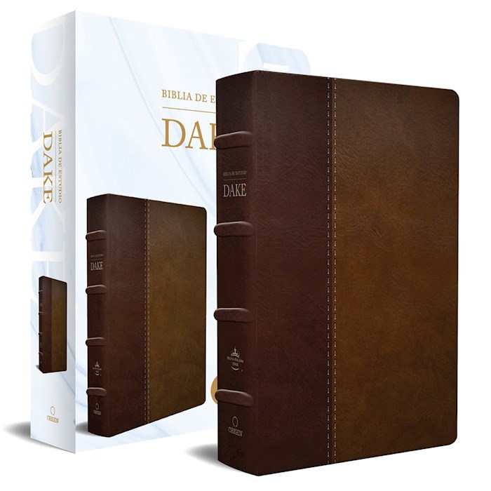 {=Span-RVR 1960 Dake Study Bible/Large Print (Biblia de Estudio Dake/Tamano Grande)-Brown DuoTone}