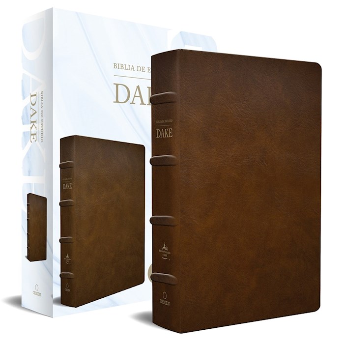 {=Span-RVR 1960 Dake Study Bible/Large Print (Biblia de estudio Dake/Tamano Grande)-Brown Leather}