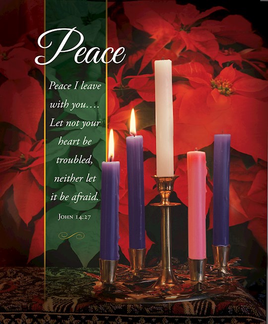 {=Bulletin-Advent Week 2: Peace (John 14:27)-Legal Size (Pack Of 100)}
