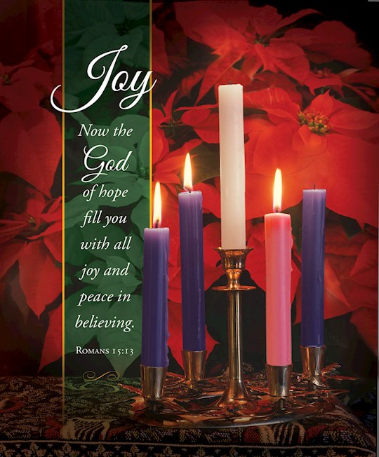 {=Bulletin-Advent Week 3: Joy (Romans 15:13)-Legal Size (Pack Of 100)}