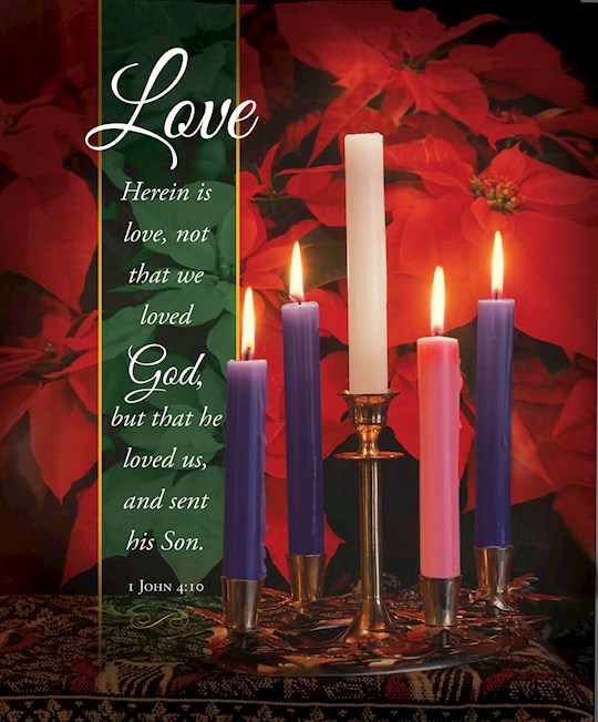 {=Bulletin-Advent Week 4: Love (John 4:10)-Legal Size (Pack Of 100)}