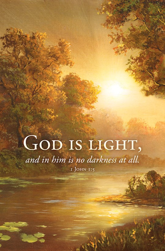 {=Bulletin-God Is Light And In Him Is No Darkness At All (1 John 1:5) (Pack Of 100)}
