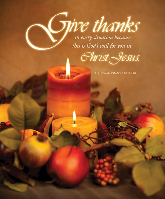 {=Bulletin-Give Thanks In Every Situation (1 Thessalonians 5:18 KJV)-Legal Size (Pack Of 100)}