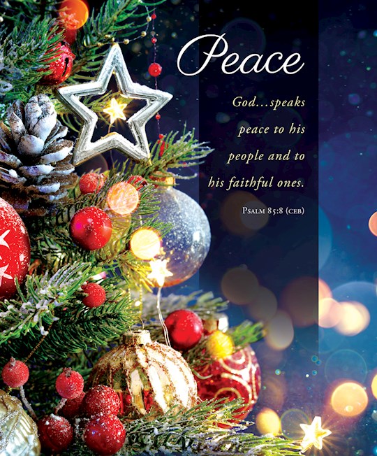 {=Bulletin-Advent Week 2: Peace/God Speaks Peace To His People (Psalm 85:8 CEB)-Legal Size (Pack Of 100)}