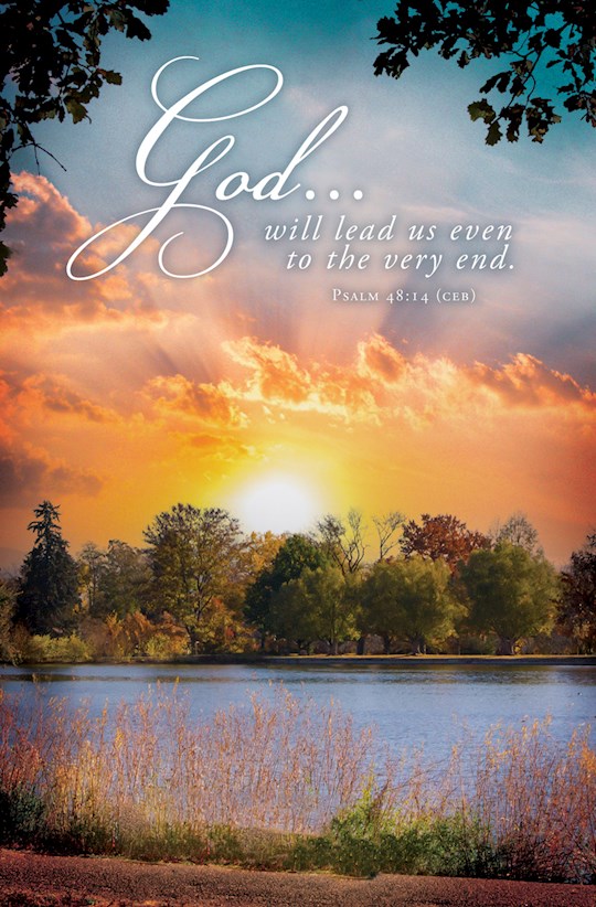 {=Bulletin-God Will Lead Us Even To The Very End (Psalm 48:14) (Pack Of 100)}
