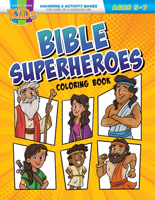 {=Bible Superheroes Coloring & Activity Book (Ages 5-7)}