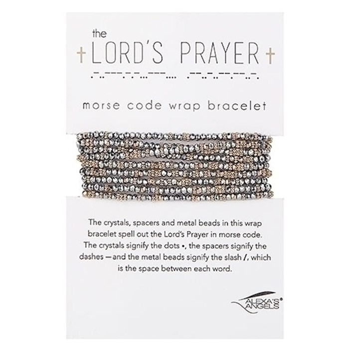 {=Bracelet-Wrap-Morse Code-Lord's Prayer}