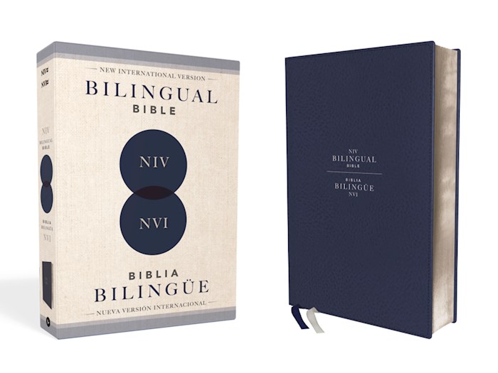 {=Span-NIV/NVI Bilingual Bible (Comfort Print) (Biblia Bilingue)-Navy Leathersoft}