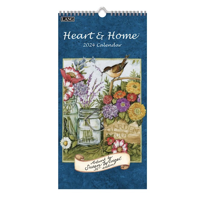 {=Wall Calendar-2024-Heart & Home (7.75" x 15.5")}