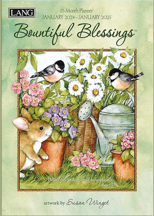{=2024 13-Month Planner-Bountiful Blessings (8.5" x 12")}