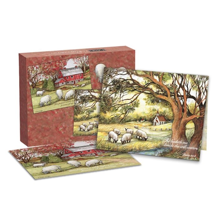 {=Note Card-Assorted-The Lord Is My Shepherd (Pack Of 13)}
