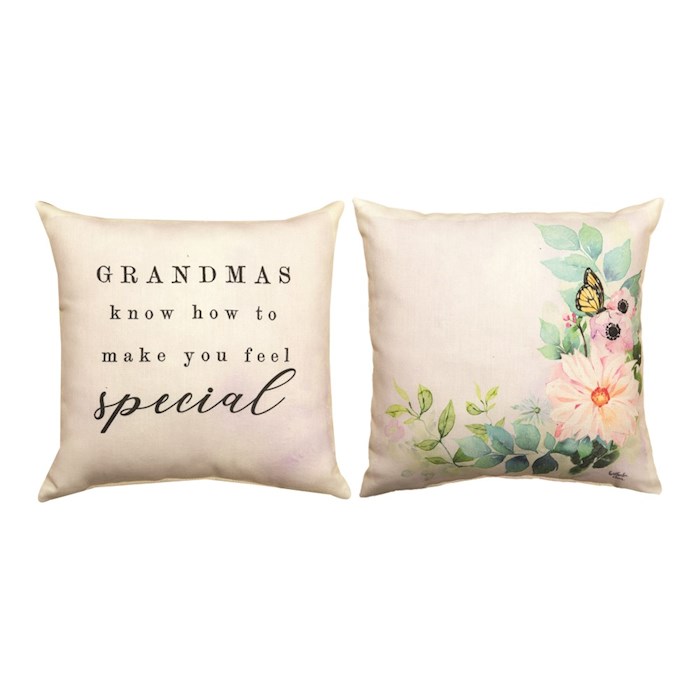{=Pillow-Grandma's Know How To Make You Feel Special (12" x 12")}