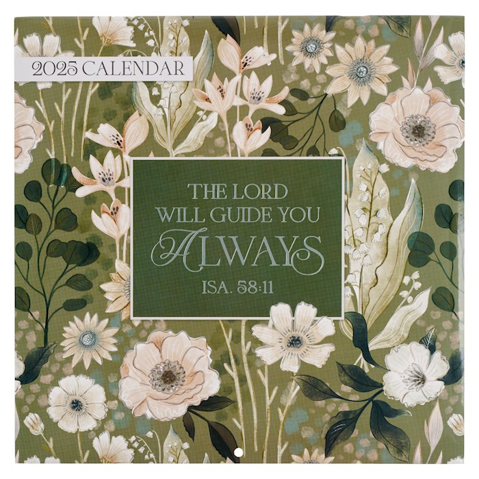 {=2025 Large Wall Calendar-Lord Guide You-Isa. 58:11}