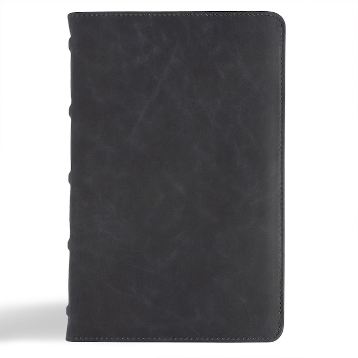 {=CSB Personal Size Bible (Holman Handcrafted Collection)-Premium Marbled Slate Calfskin}