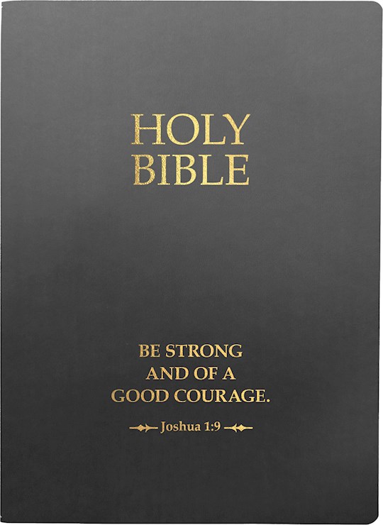 {=KJV Holy Bible Be Strong And Courageous Life Verse Edition Large Print-Black Ultrasoft}