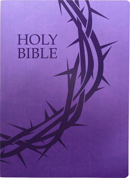 {=KJV Holy Bible Crown of Thorns Design Large Print-Royal Purple Ultrasoft}