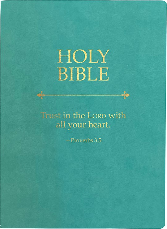 {=KJV Holy Bible Trust In The Lord Life Verse Edition Large Print-Coastal Blue Ultrasoft}