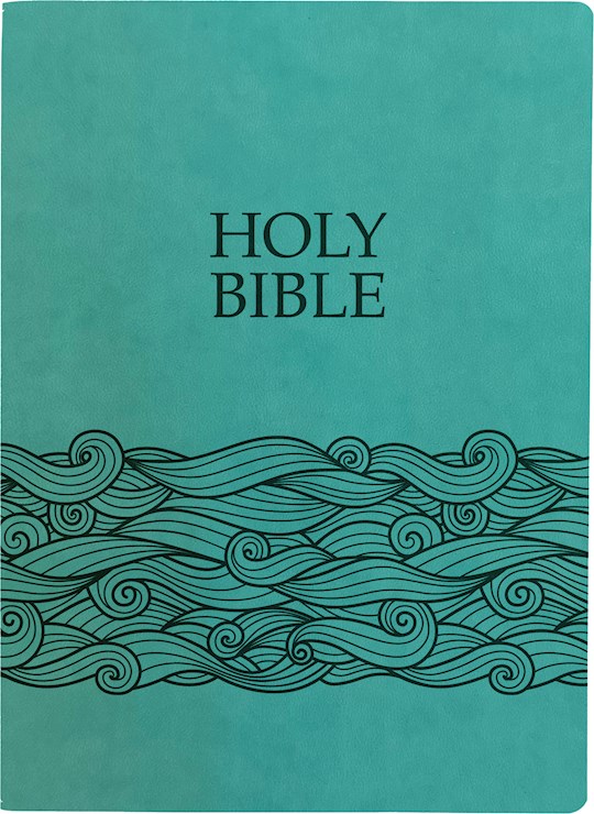 {=KJV Holy Bible Wave Design Large Print-Coastal Blue Ultrasoft}
