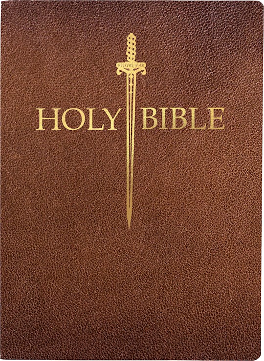 {=KJV Sword Bible Large Print-Acorn Bonded Leather Indexed}