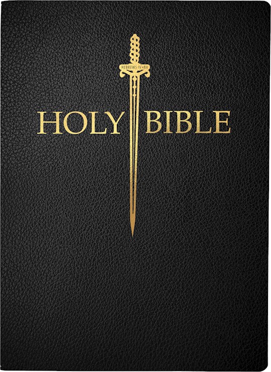 {=KJV Sword Bible Large Print-Black Bonded Leather Indexed}