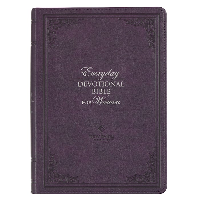 {=Devotional Bible NLT For Women-Faux Leather-Purple}