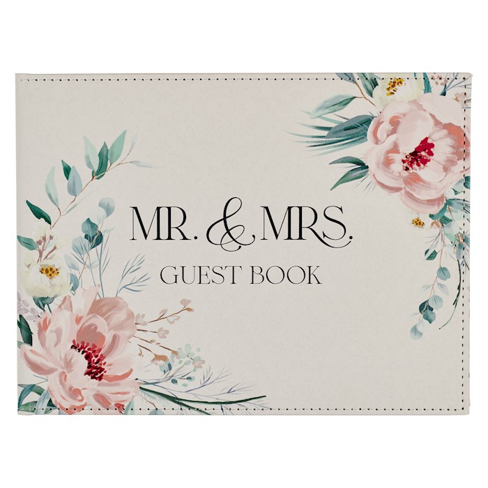 {=Guest Book-Wedding-Mr. & Mrs. We Love-1 John 4:19}