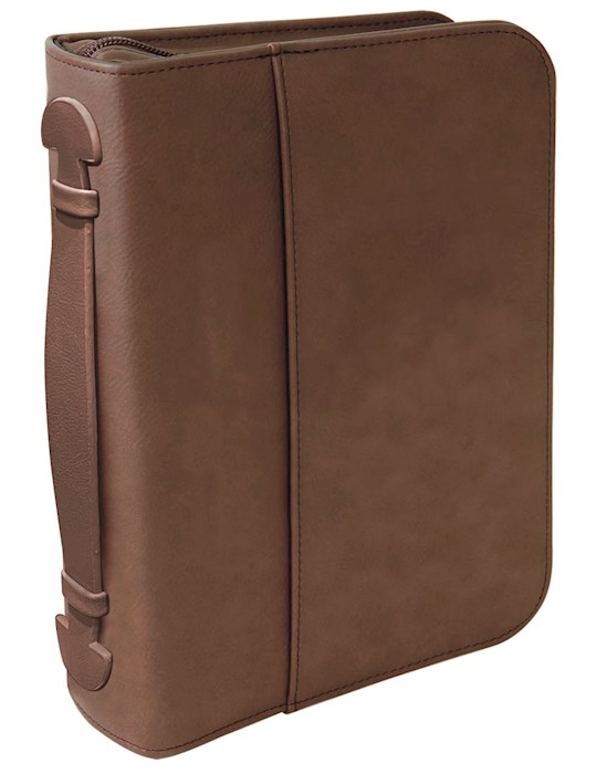 {=Bible Cover-Classic Faux Leather-Brown-XLG}