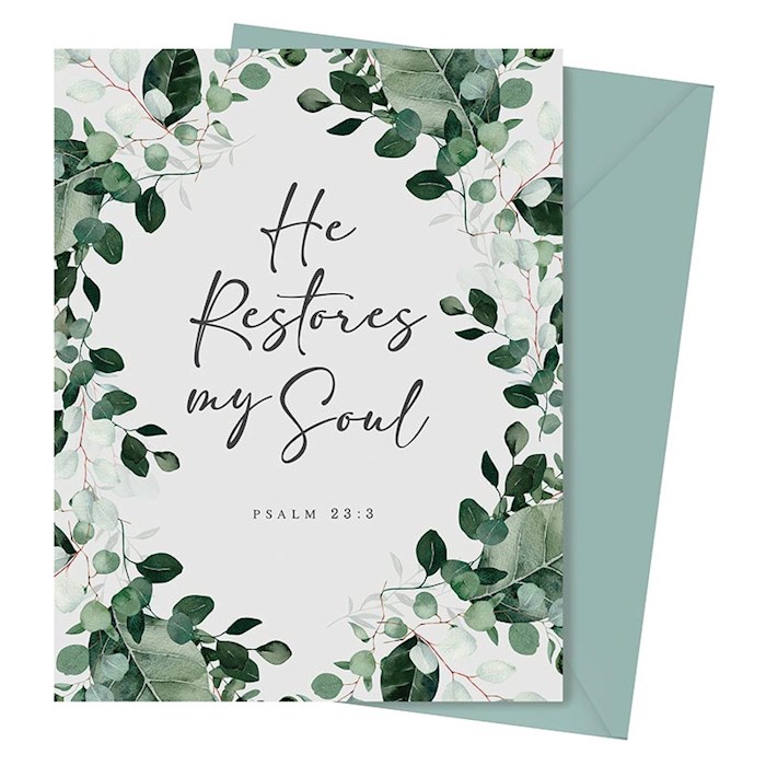 {=Cards-Boxed Set-He Restores My Soul (12 Cards)}